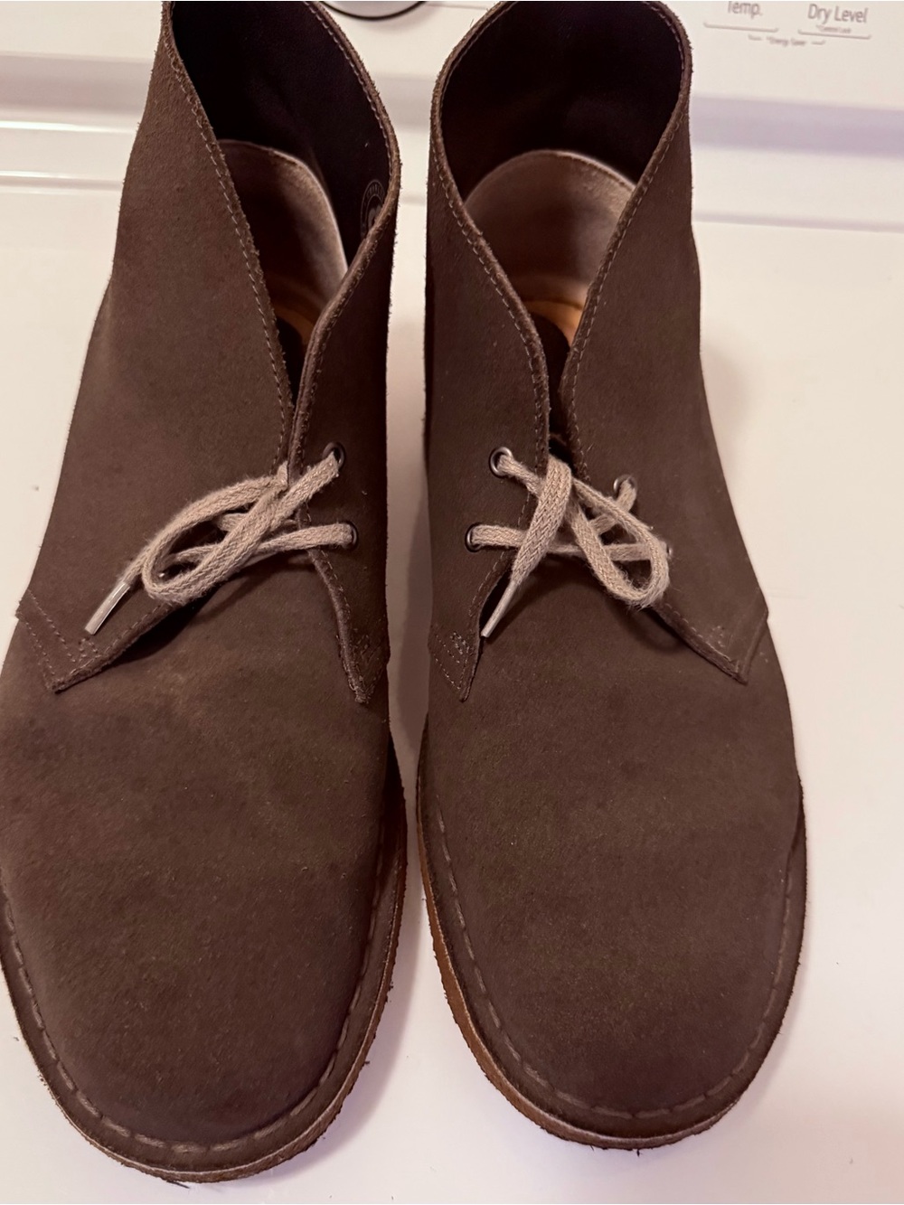 Clarks Men's Brown /olive Suede Chukka Boots - Classic 2 Lace-Up